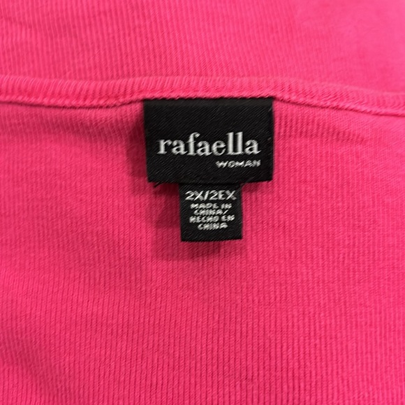 Rafaella scoop neck tee pink size 2X - Picture 5 of 6